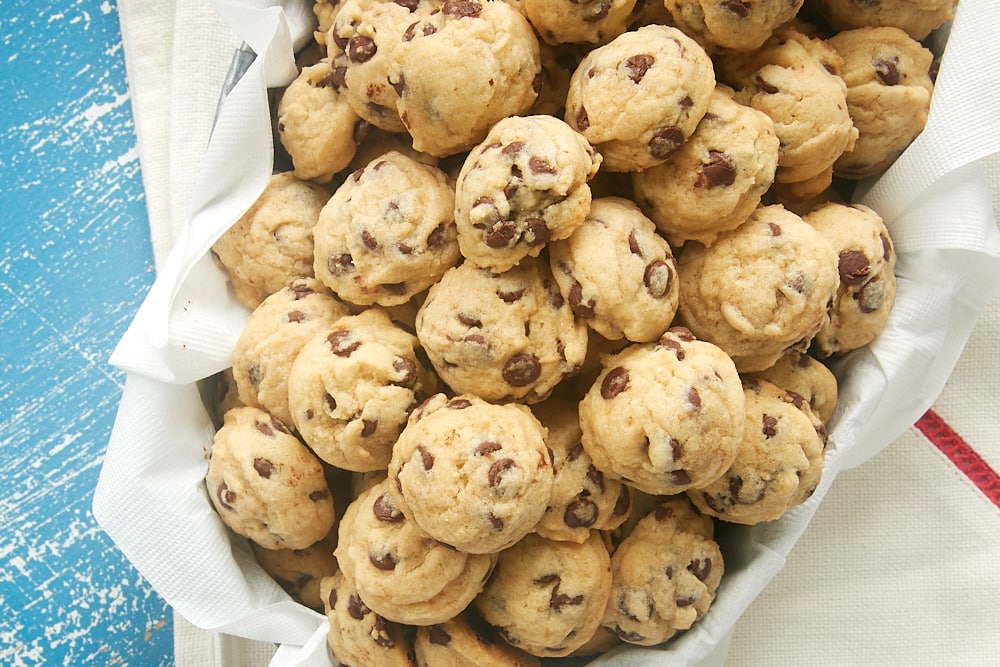 Mini Chocolate Chip Cookies - Cookies for Days