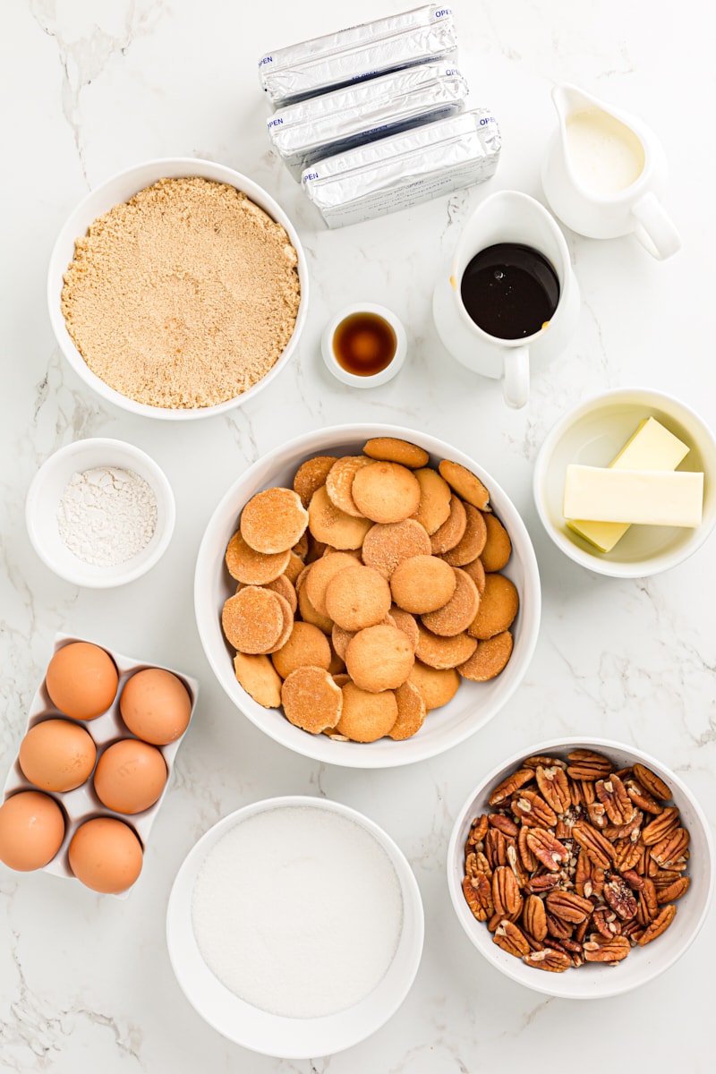 Ingredients for Pecan Pie Cheesecake