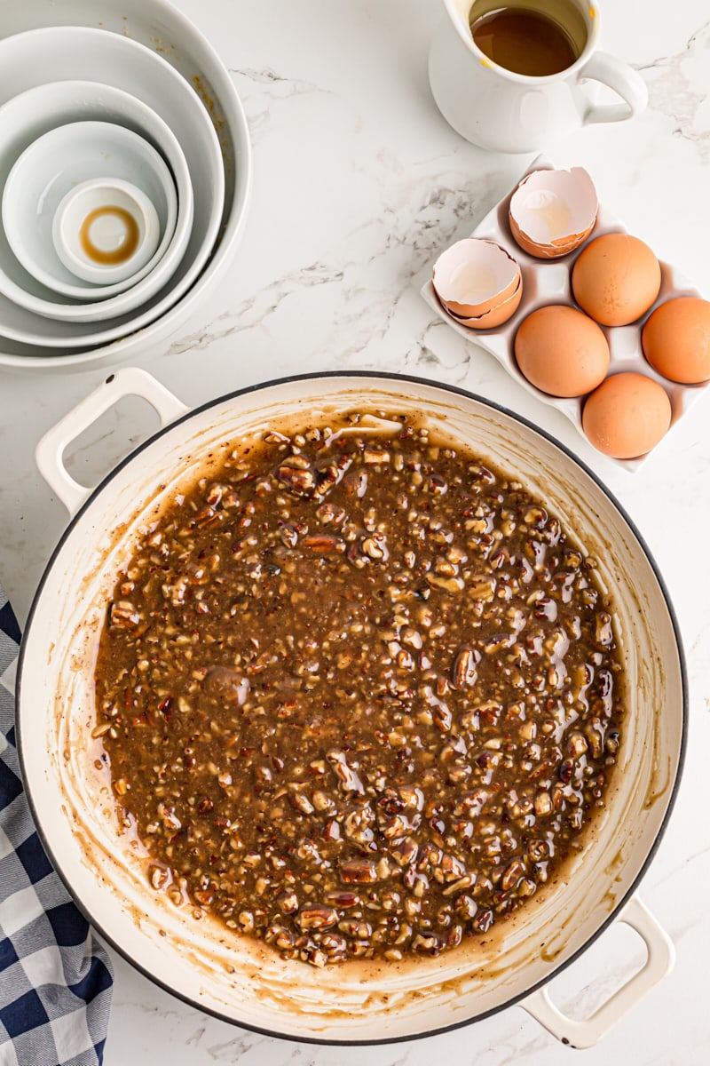 Thickened Pecan pie filling
