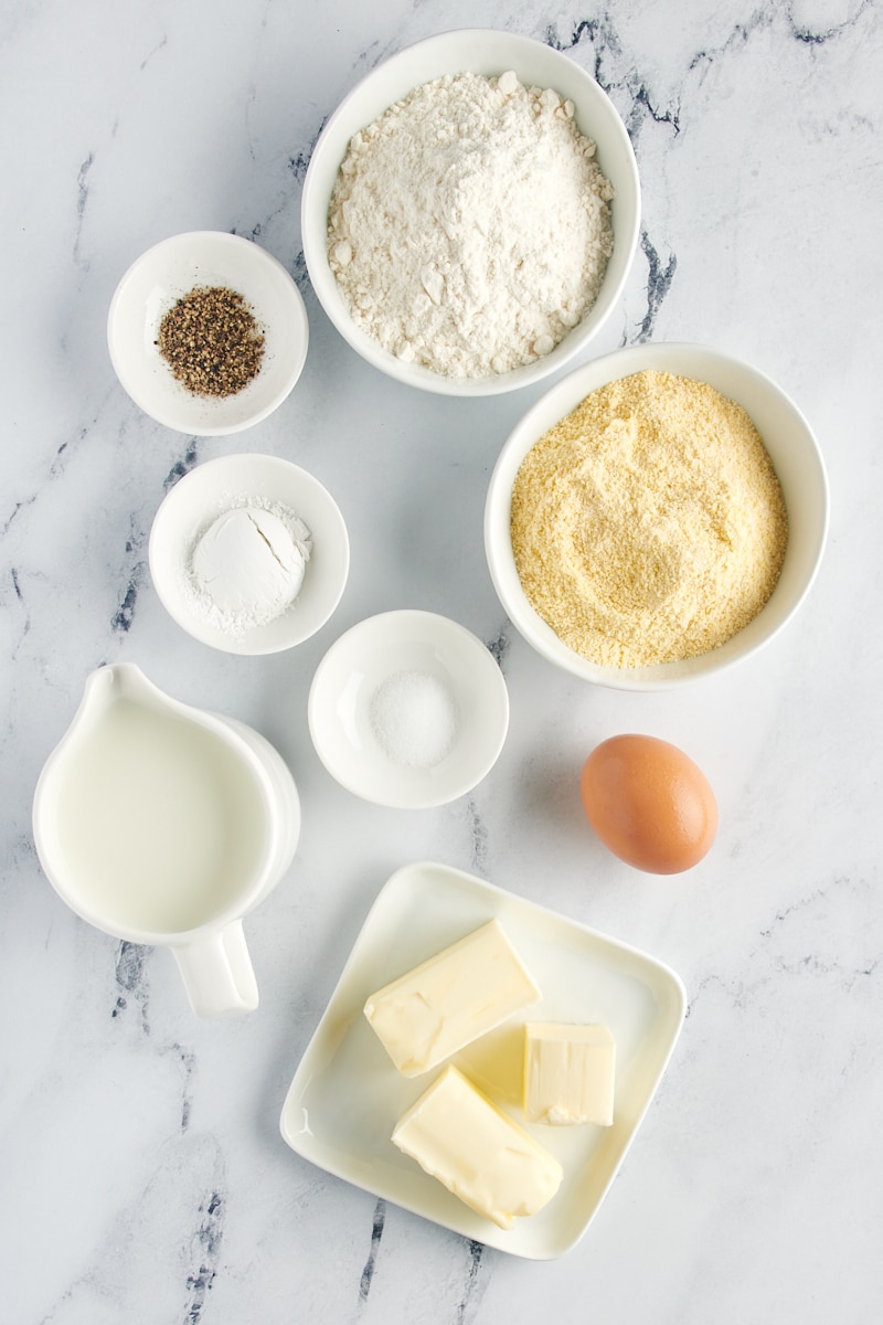 Ingredients for corn muffins