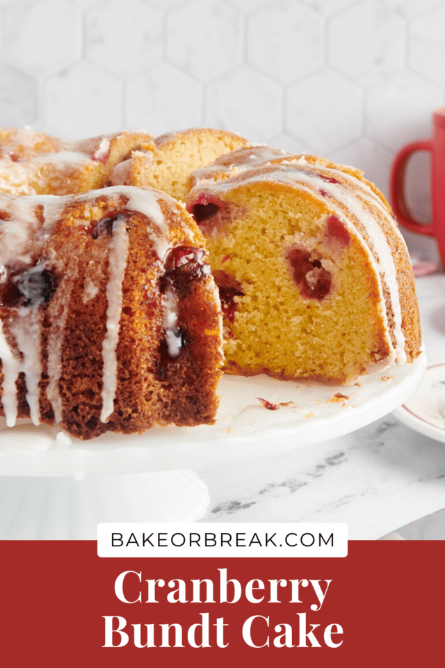 Cranberry Bundt Cake bakeorbreak.com