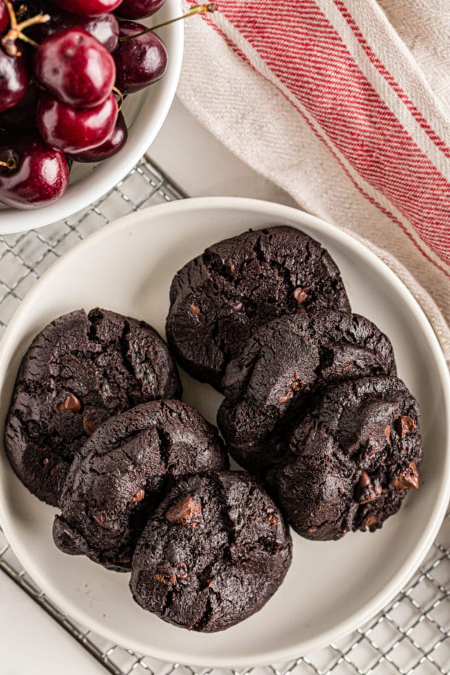 Chewy Double Dark Chocolate Cherry Cookies Bake Or Break 