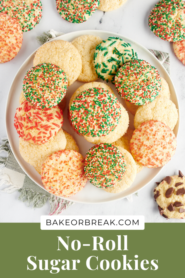 No-Roll Sugar Cookies bakeorbreak.com