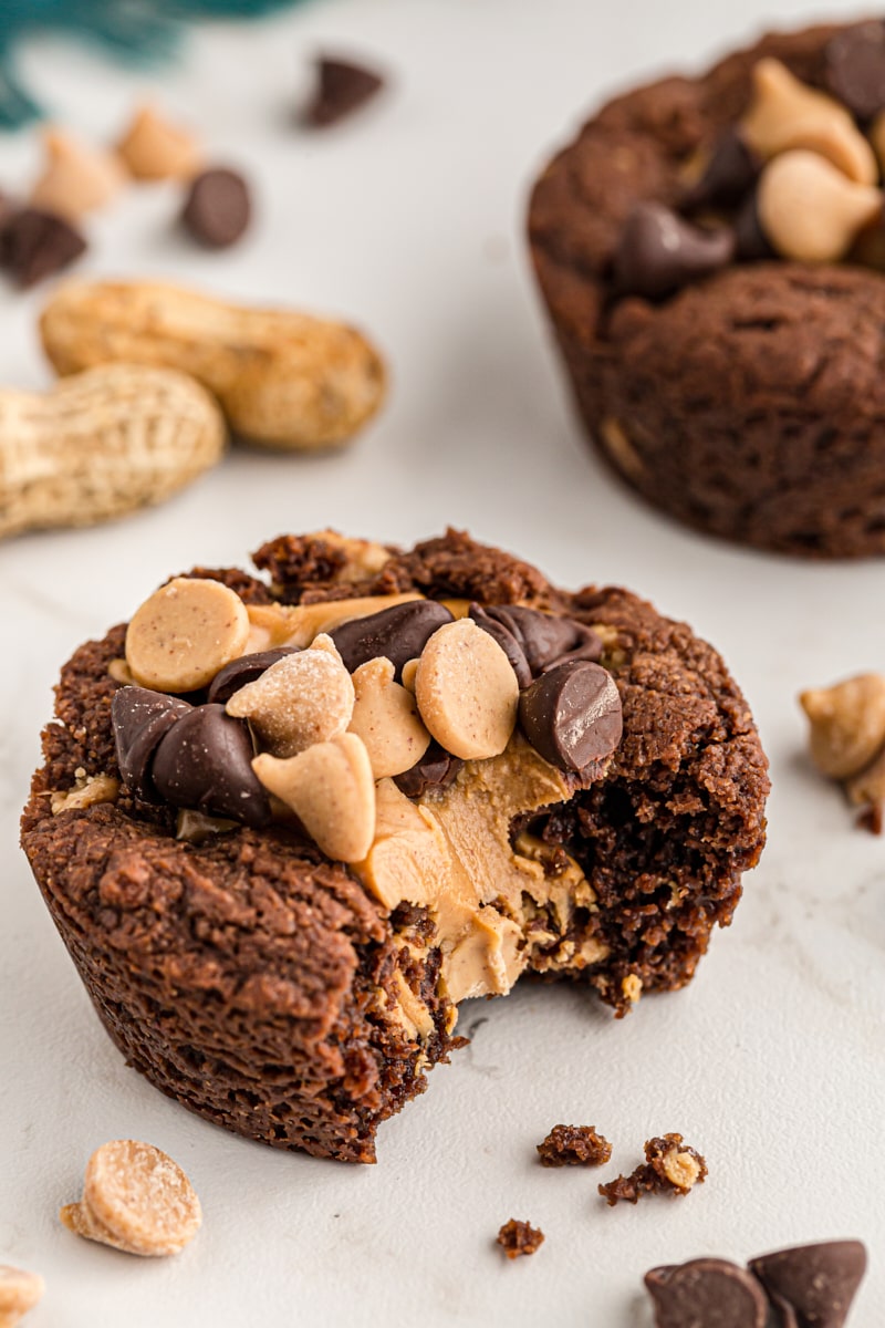 Mini Peanut Butter Cup Brownies – Broken Oven Baking