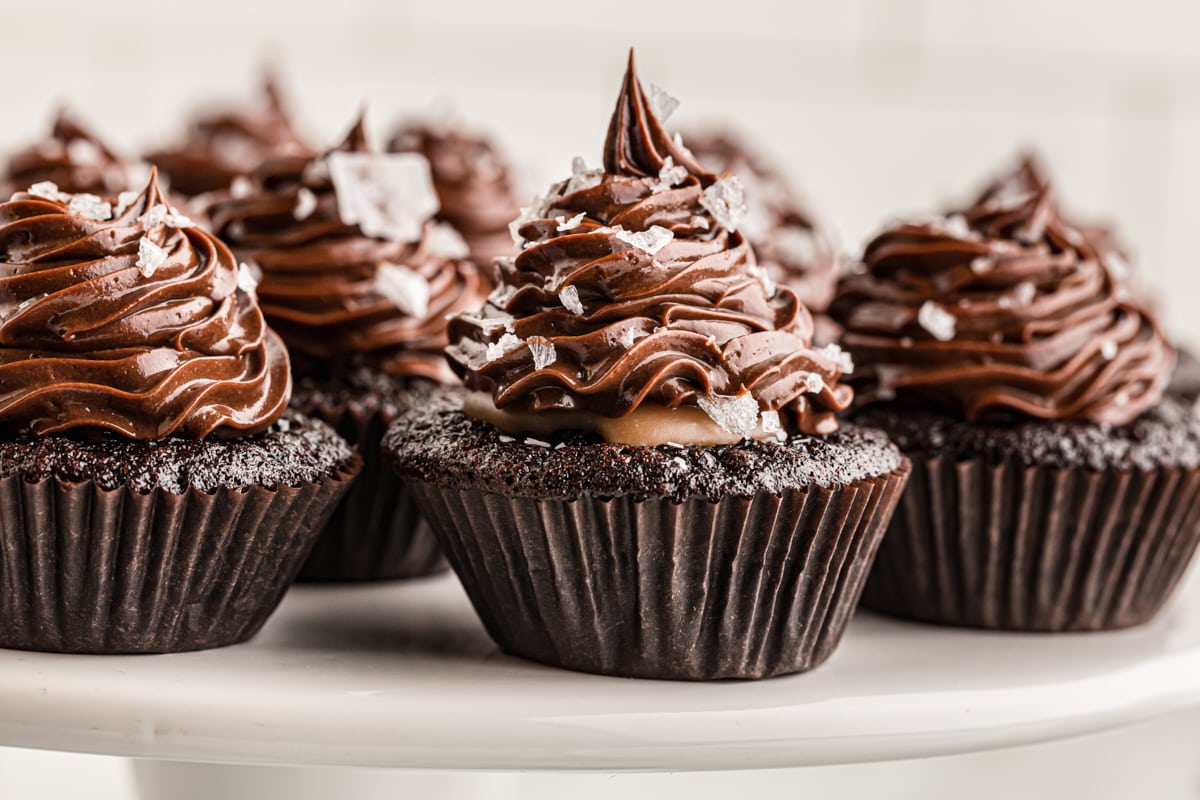 Rich Chocolate Salted Caramel Mini Cupcakes Bake or Break