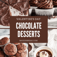 Valentine's Day Chocolate Desserts bakeorbreak.com