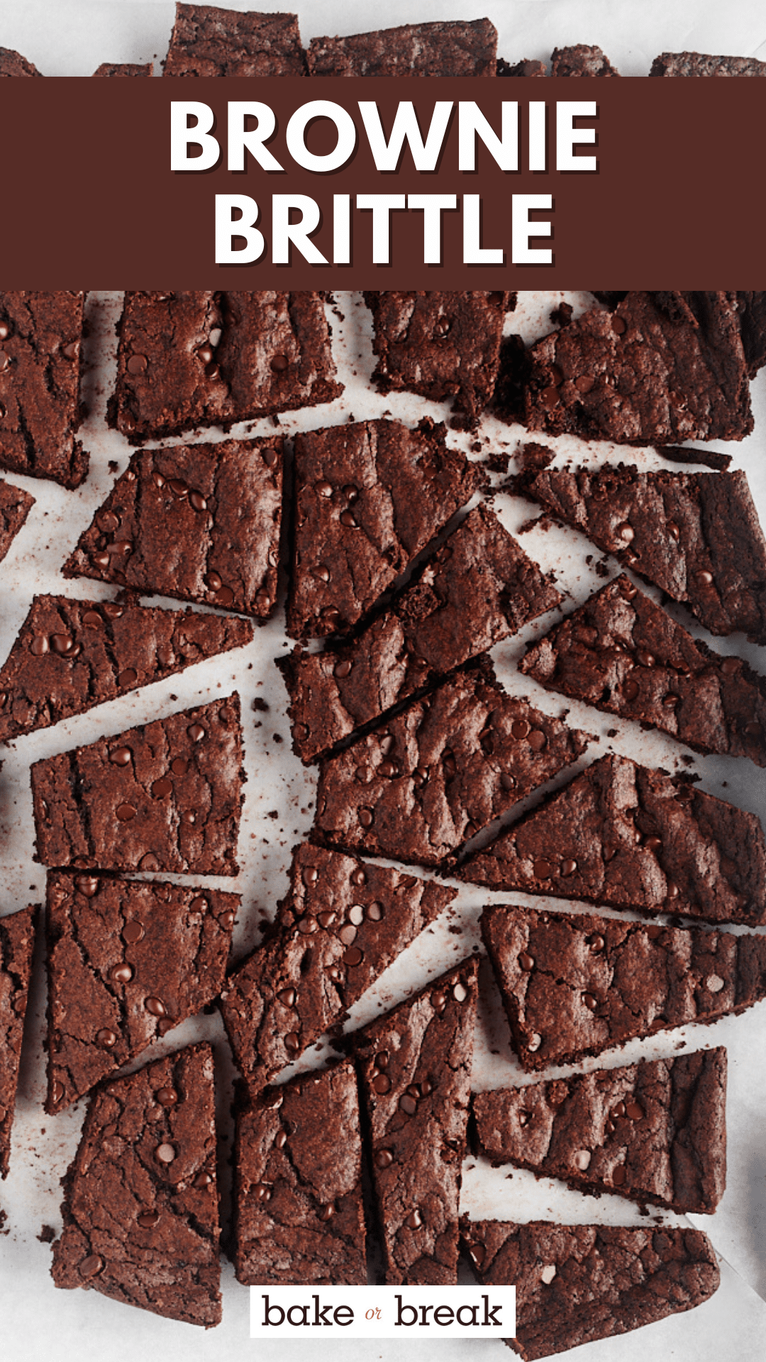 Homemade Brownie Brittle Bake or Break