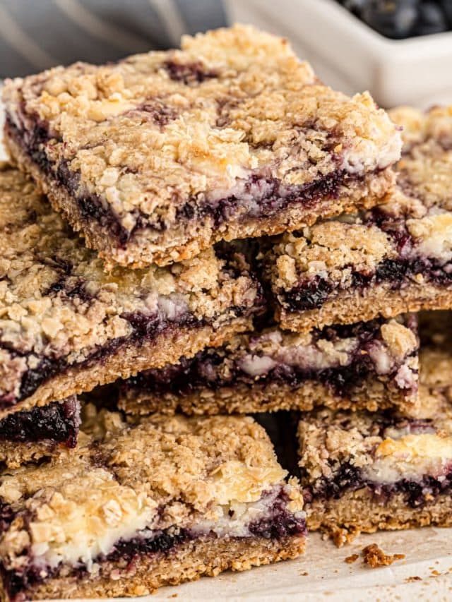 Blueberry Jam Oatmeal Bars Bake or Break