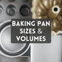 Baking Pan Sizes & Volumes bake or break