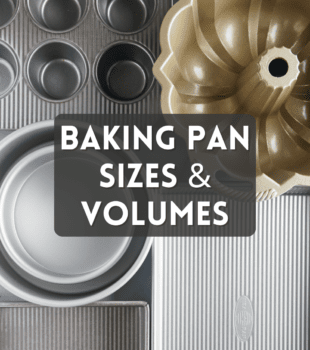 Baking Pan Sizes & Volumes bake or break