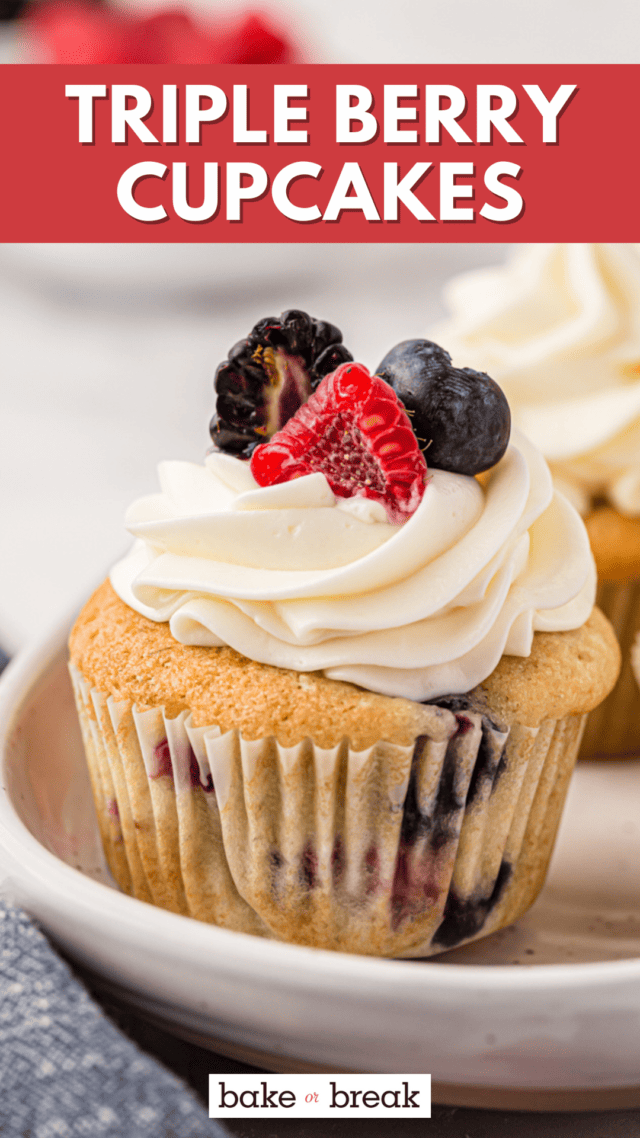 Triple Berry Cupcakes bake or break