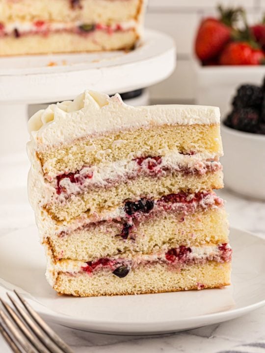 Berry Chantilly Cake - Dinner at the Zoo