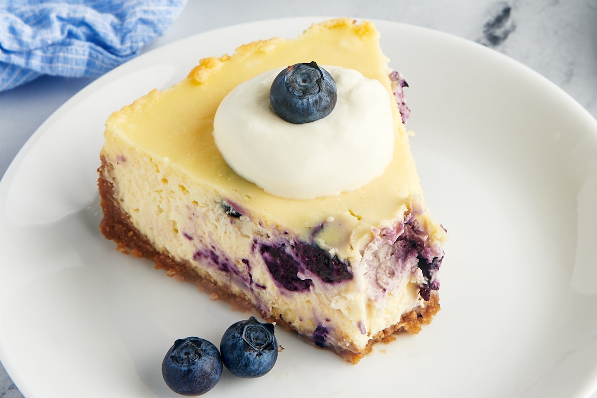 Creamy Blueberry Cheesecake Bake or Break