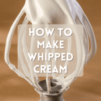 How to Make Whipped Cream bake or break