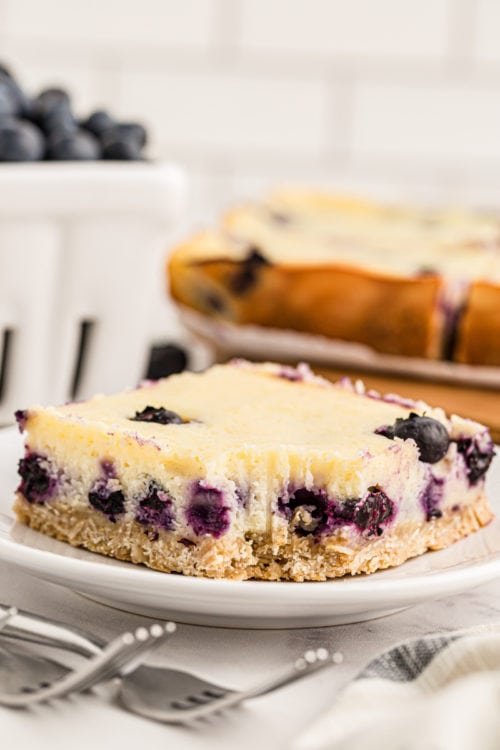 Easy Blueberry Oat Cheesecake Bars | Bake or Break