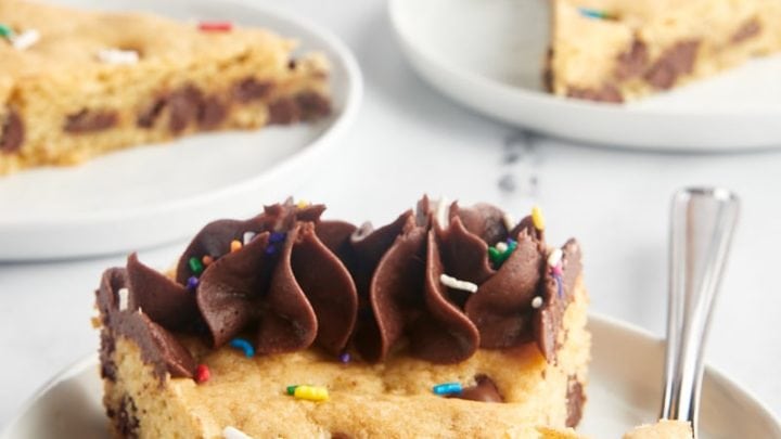 Chocolate Chip Cookie Cake - Live Well Bake Often