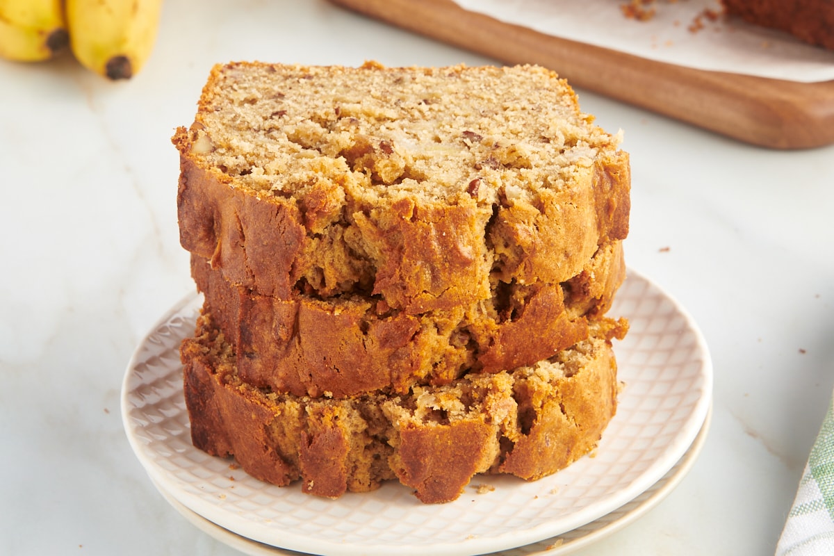 Peanut Butter Banana Bread [bakeorbreak.com]