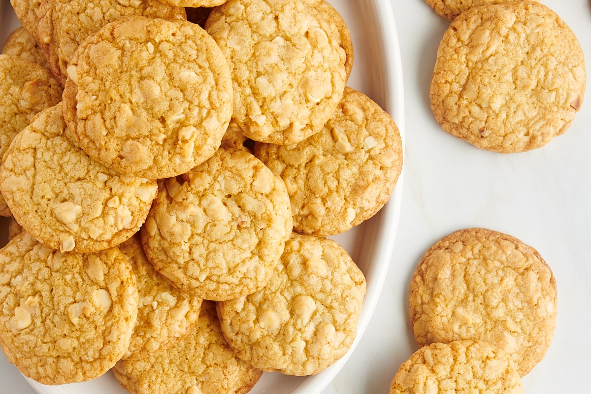 Chewy Brown Sugar Cookies with Macadamia Nuts & White Chocolate Chips