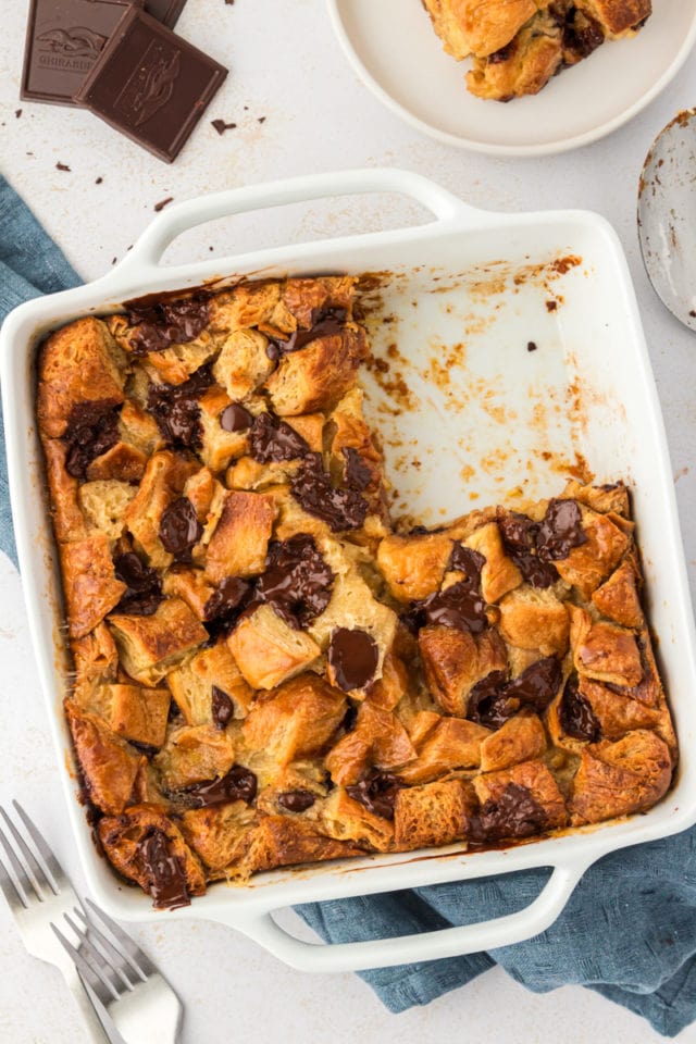 Chocolate Croissant Bread Pudding Bake or Break