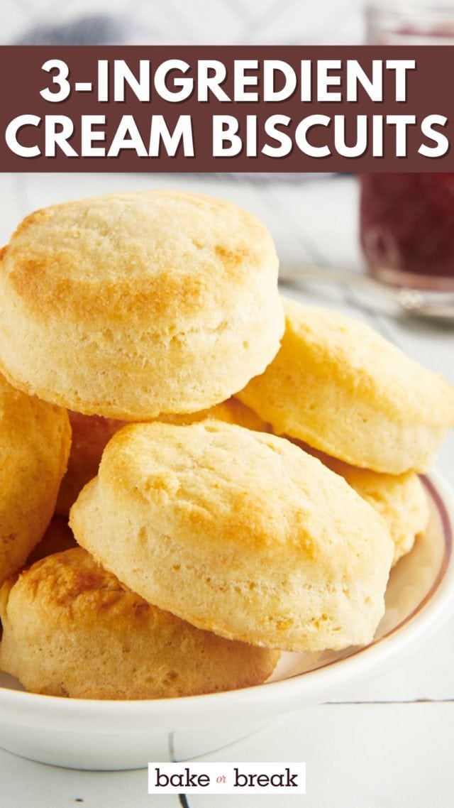 3-Ingredient Cream Biscuits bake or break