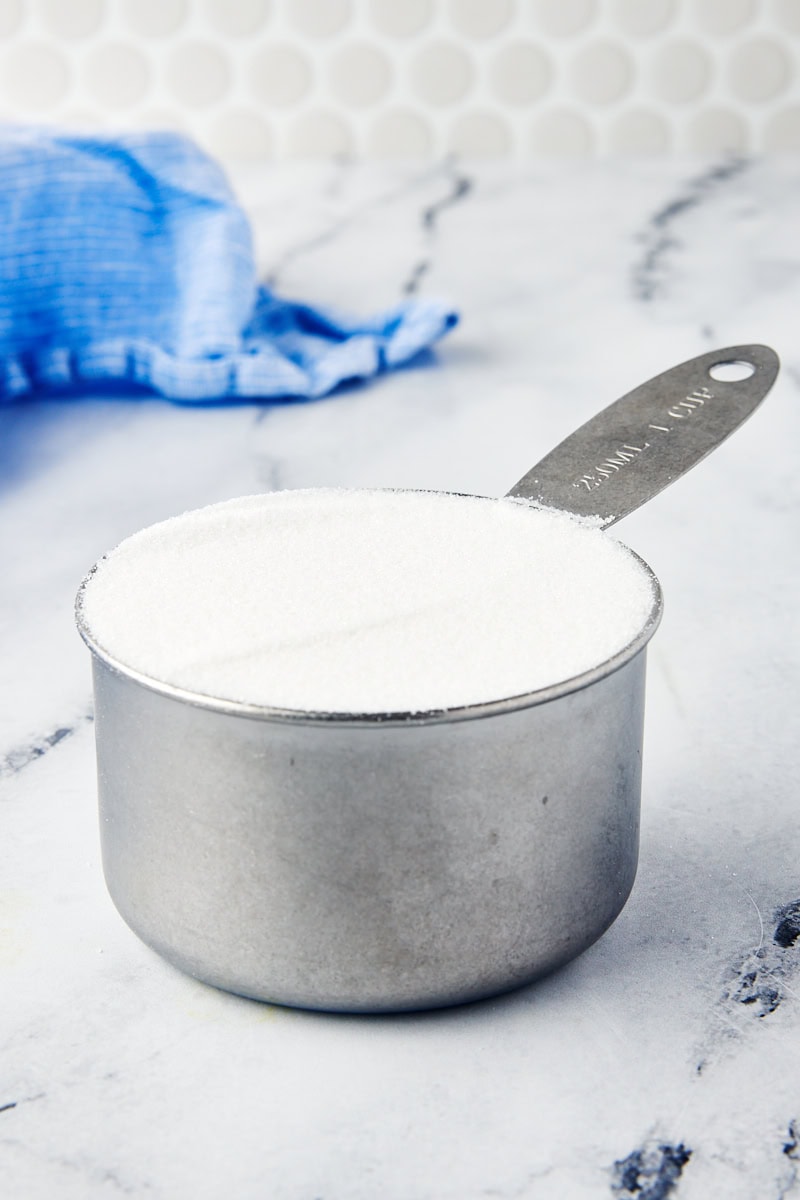 sugar measured in a dry measuring cup