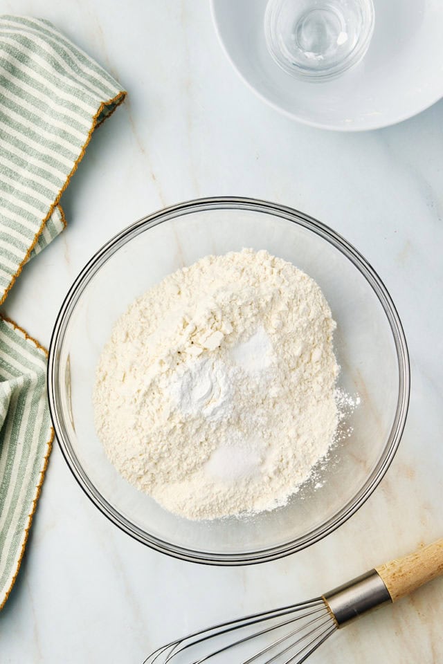 Dry ingredients in mixing bowl