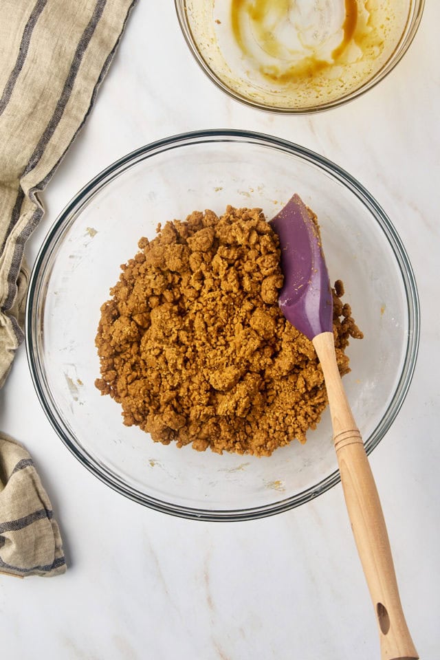 overhead view of mixed Pfeffernüsse cookie dough