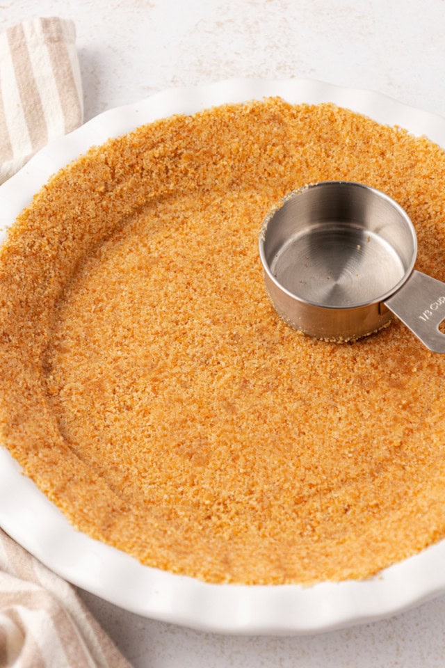 vanilla wafer crust pressed into a pie pan