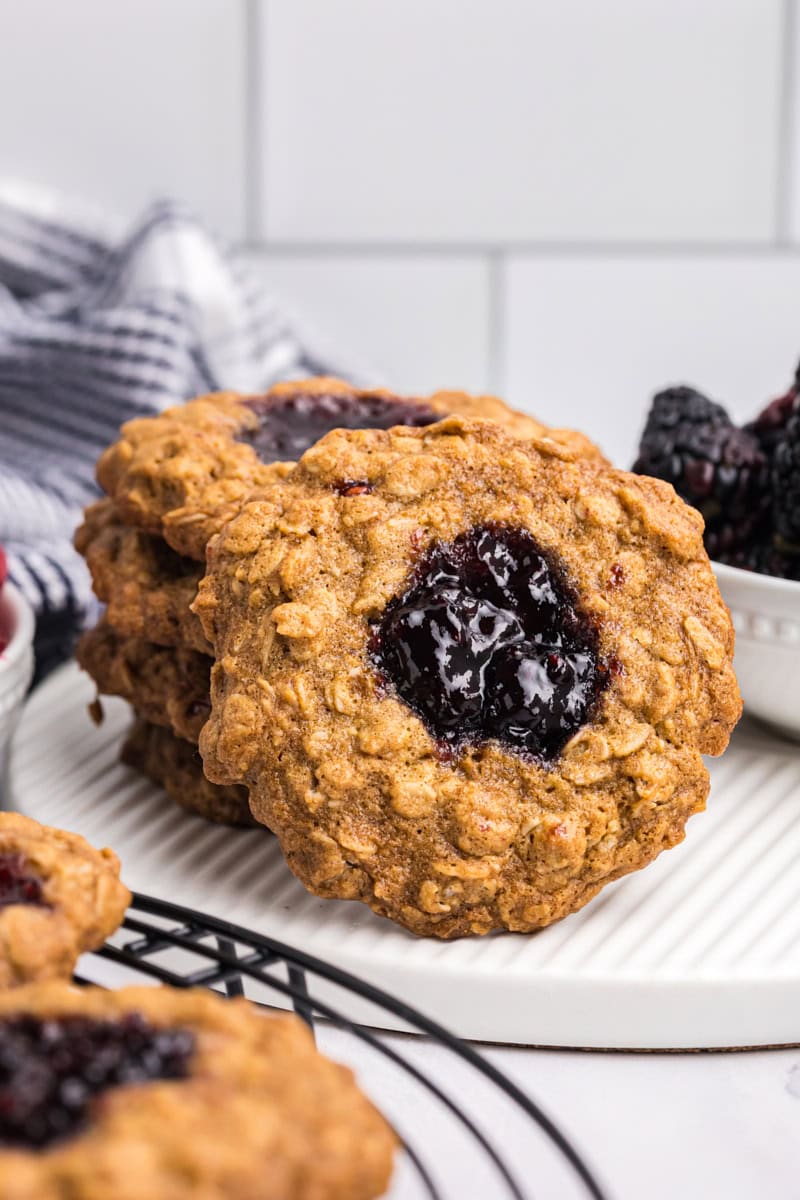 Oatmeal Thumbprint Cookies – Soft, Chewy, and Filled with Jam