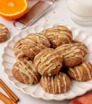sugar and spice cookies served on a white plate