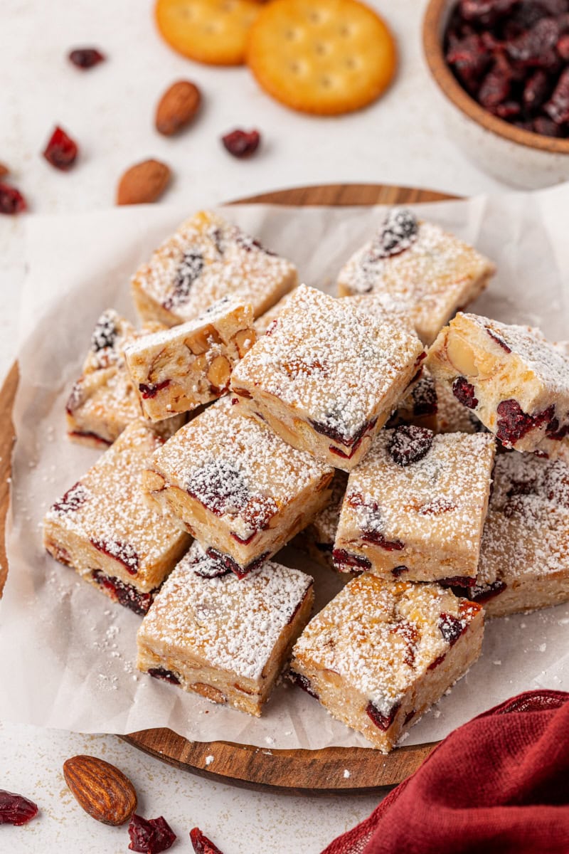 snowflake crisp served on a white plate
