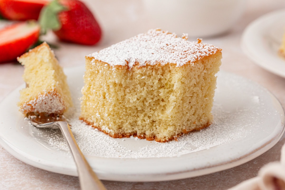 Hot Milk Cake (Easy 9×13 Vanilla Cake Recipe)